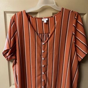 Lularoe blouse! Orange/pink color.